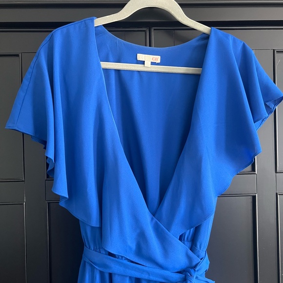 GB Girls Vibrant Blue High Low Dress - Picture 3 of 5